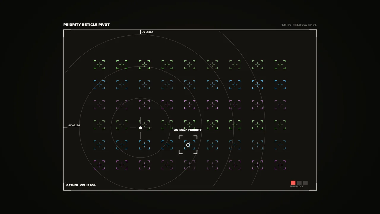 Futuristic Target Assessment Radar HUD 4K Wallpaper