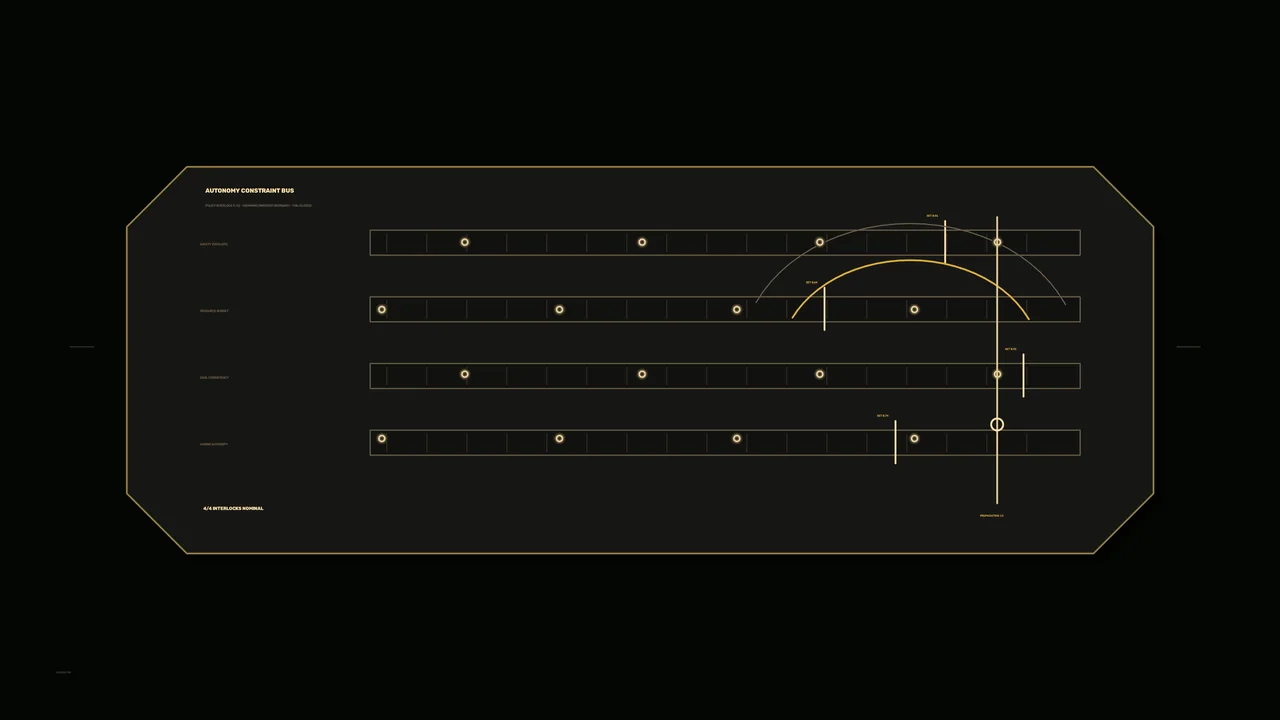 Autonomy Diagnostic HUD Interface 4K Sci-Fi Wallpaper