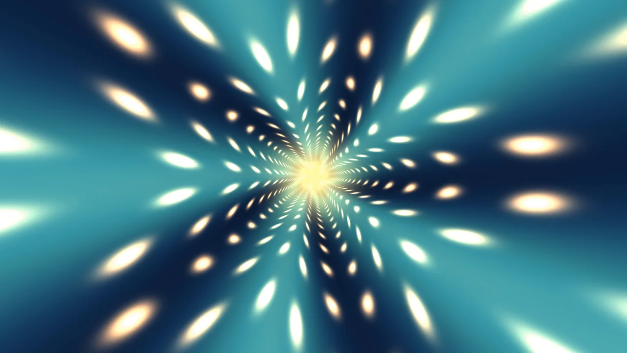 Colorful Radial Light Tunnel 4K Wallpaper