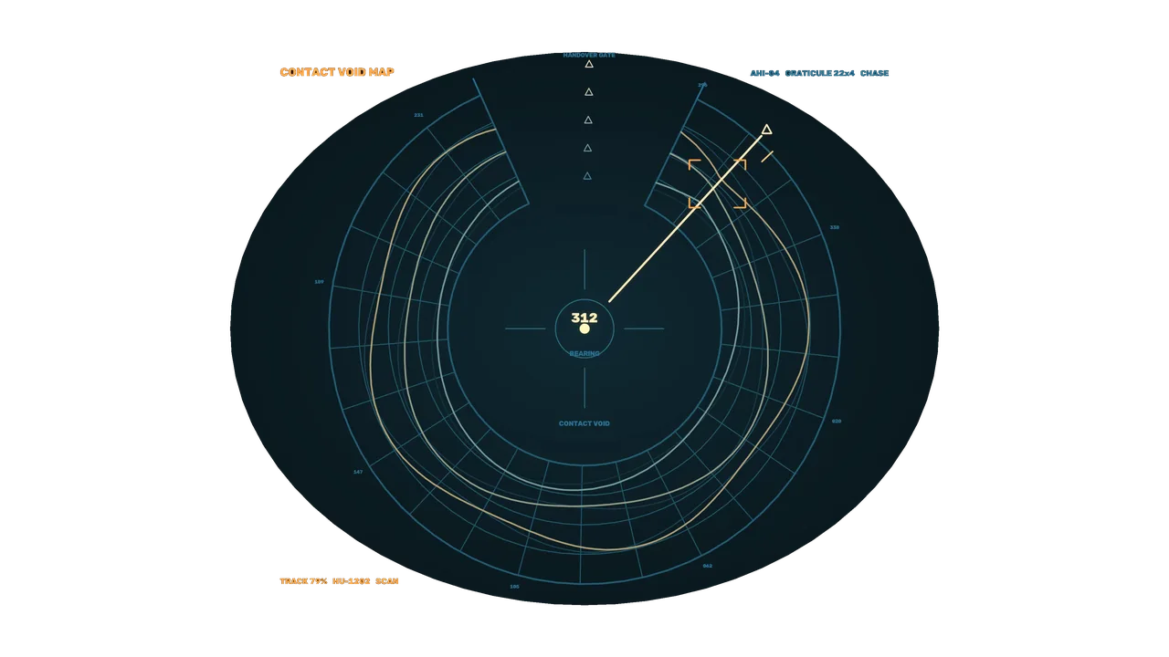 Circular Radar Tracking HUD Interface — Free 4K Wallpaper