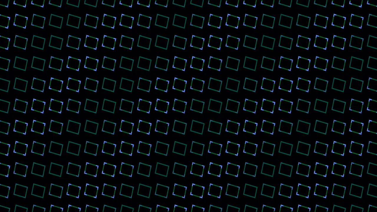 RGB Glitch Square Grid 4K Wallpaper