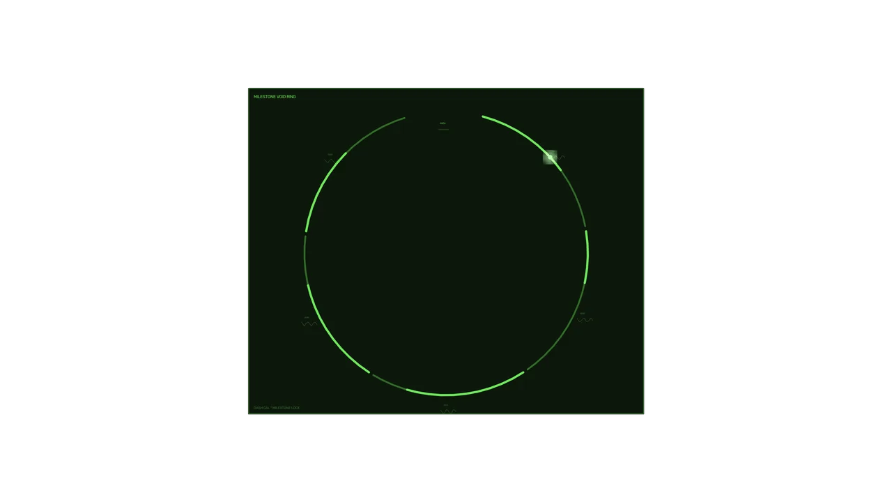 Green Circular Scan HUD Interface 4K Wallpaper