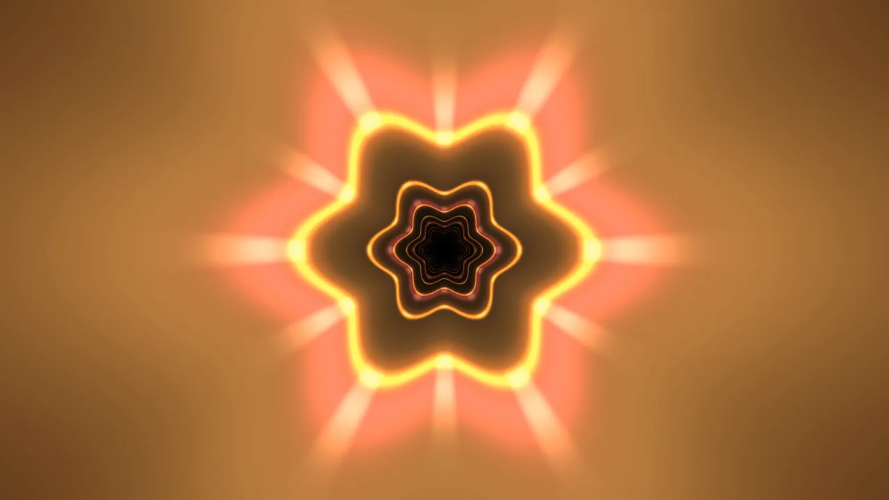 Abstract Concentric Floral Tunnel 4K Wallpaper