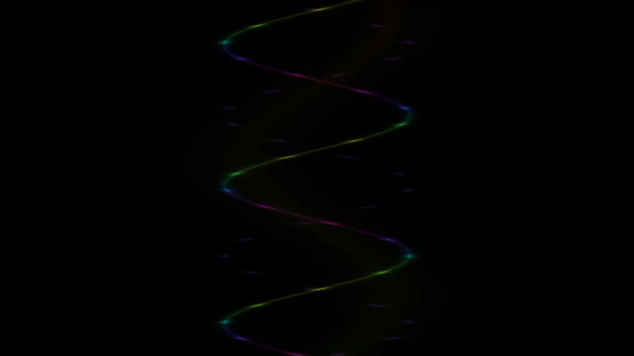 Chromatic Neon Wave on Black 4K Wallpaper