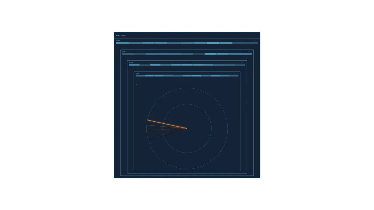 Free 4K ESG Sonar Radar HUD Wallpaper