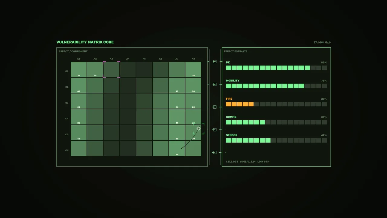 Green Vulnerability Matrix HUD Dashboard 4K Sci-Fi Wallpaper