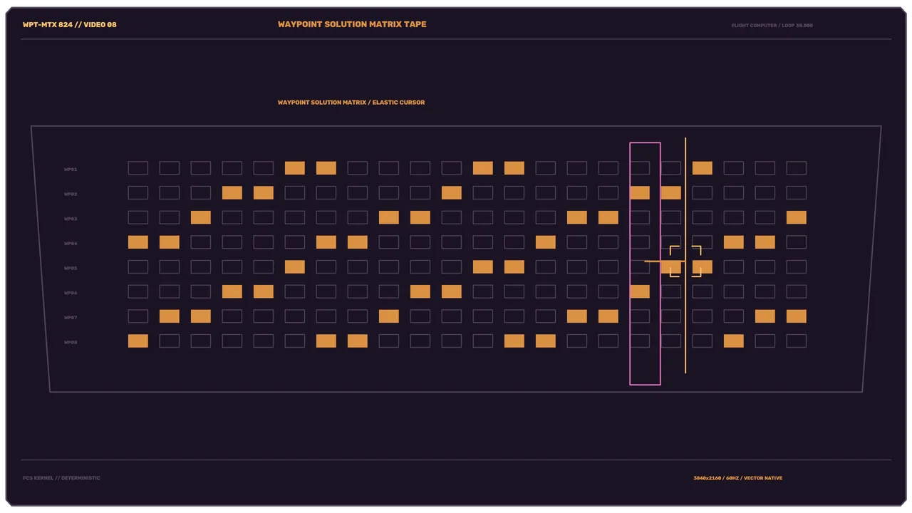 Spacecraft Waypoint Matrix HUD 4K Wallpaper