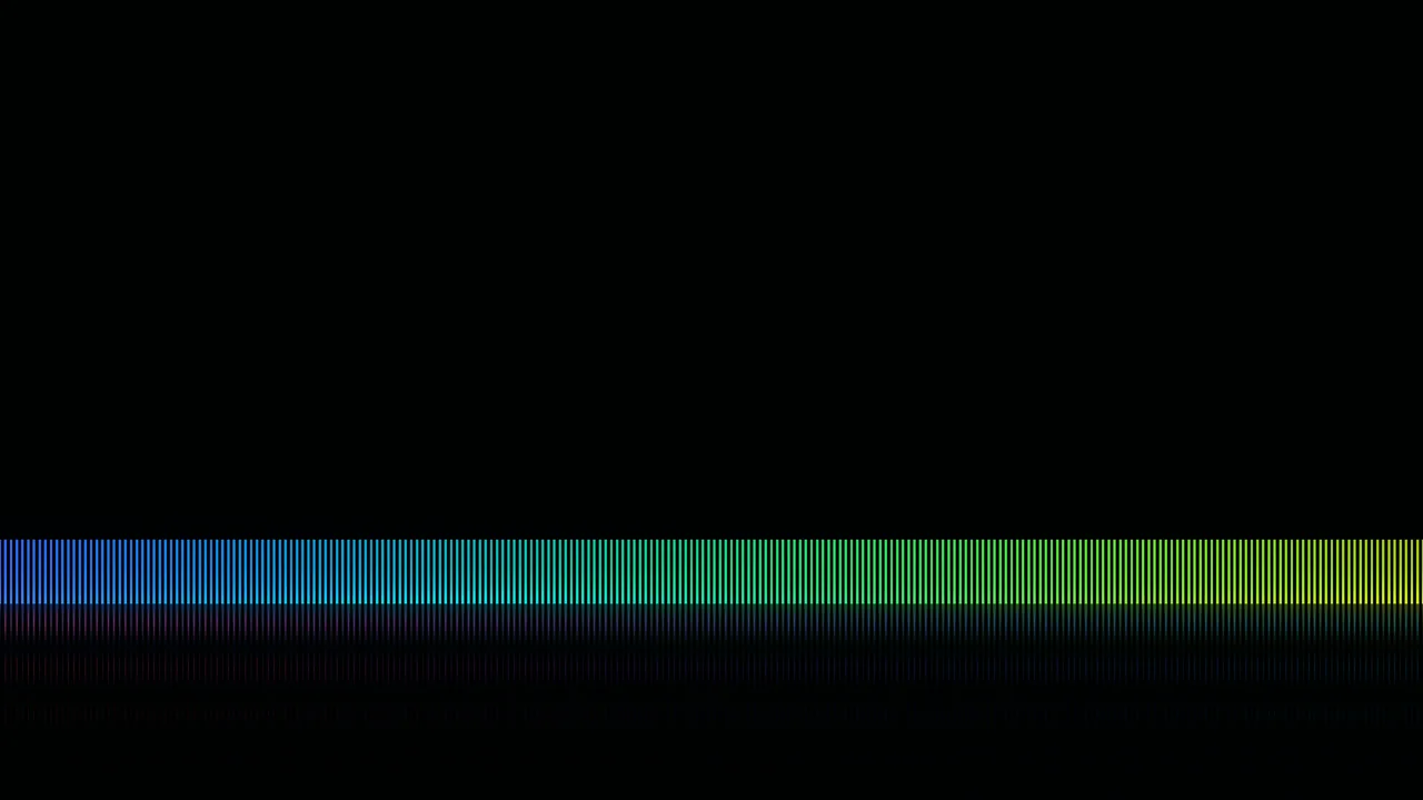 Abstract Rainbow Equalizer Bar 4K Wallpaper