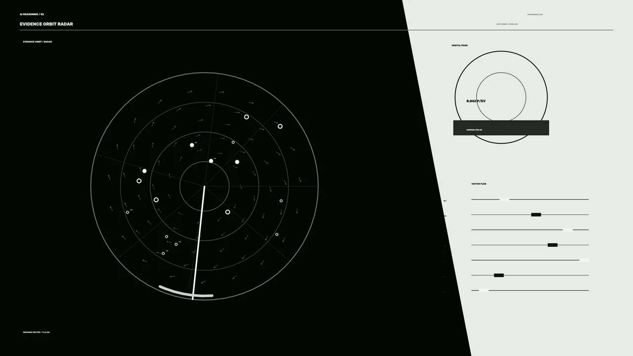 Orbital Radar HUD Interface | Monochrome 4K Sci-Fi Wallpaper