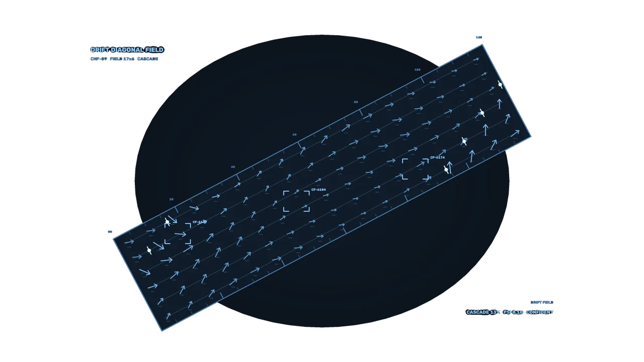 Diagonal Vector Field HUD 4K Sci-Fi Wallpaper