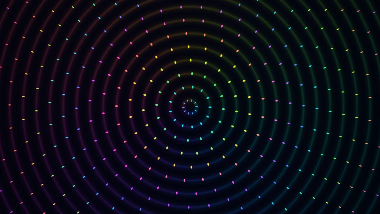 Multicolor Concentric Scanner HUD Interface