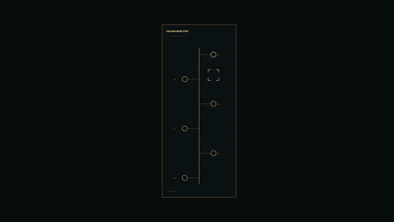 Vertical Node Chart Data HUD 4K Wallpaper