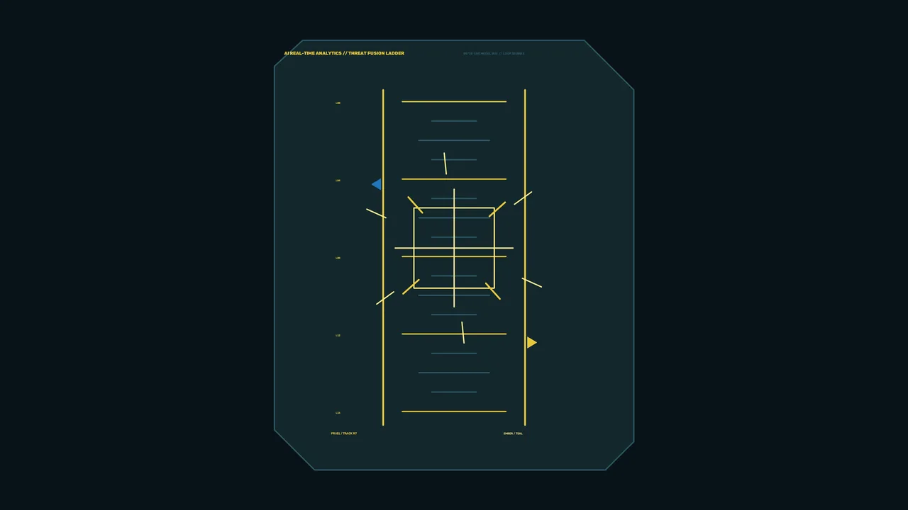 Futuristic Yellow Telemetry Scanner HUD 4K Wallpaper