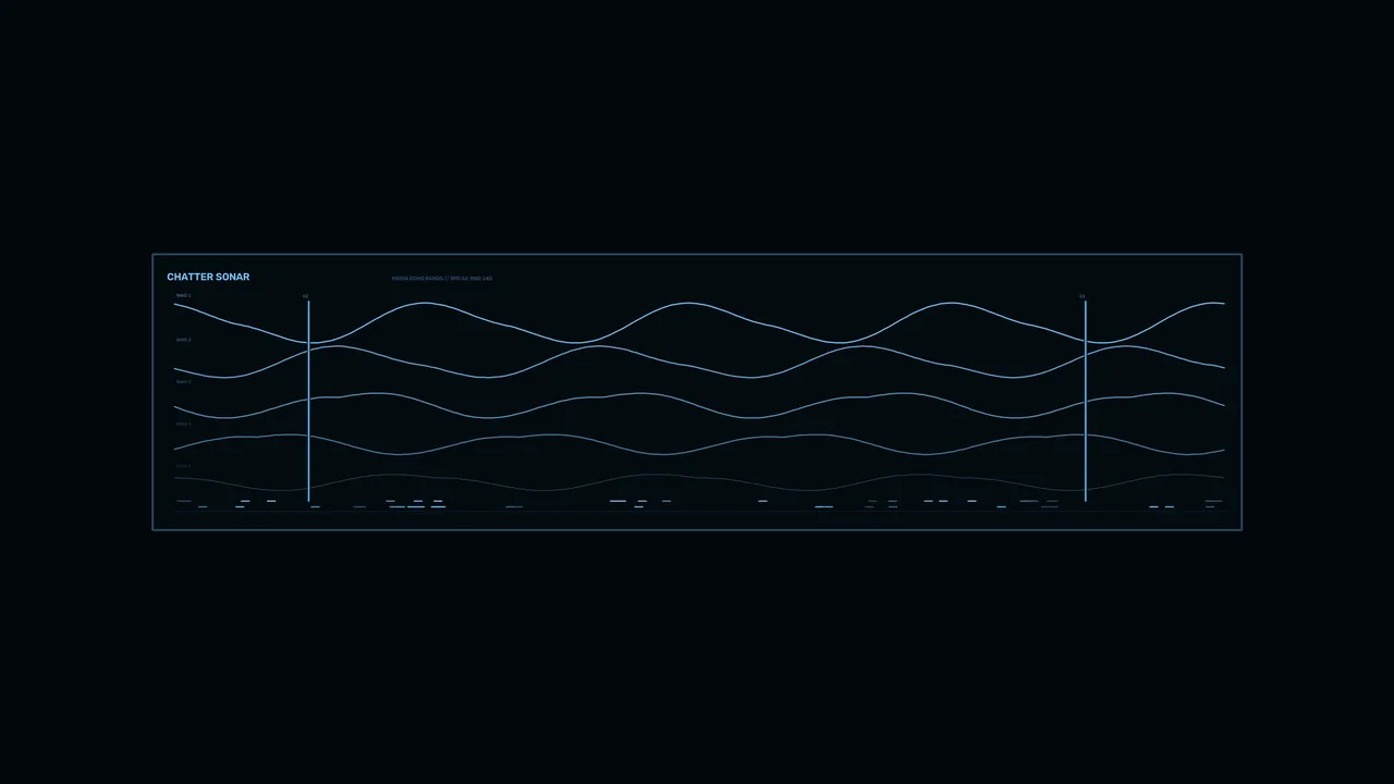 Chatter Sonar Waveform HUD 4K Sci-Fi Wallpaper