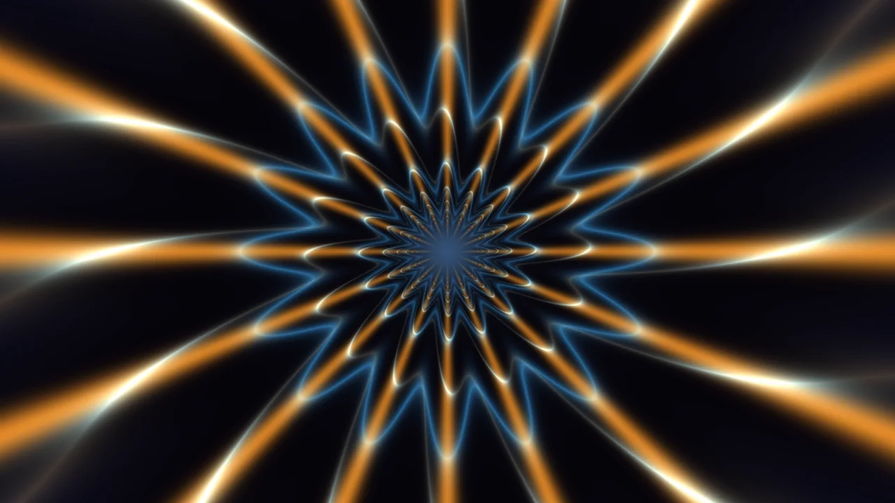 Glowing Concentric Portal 4K Wallpaper