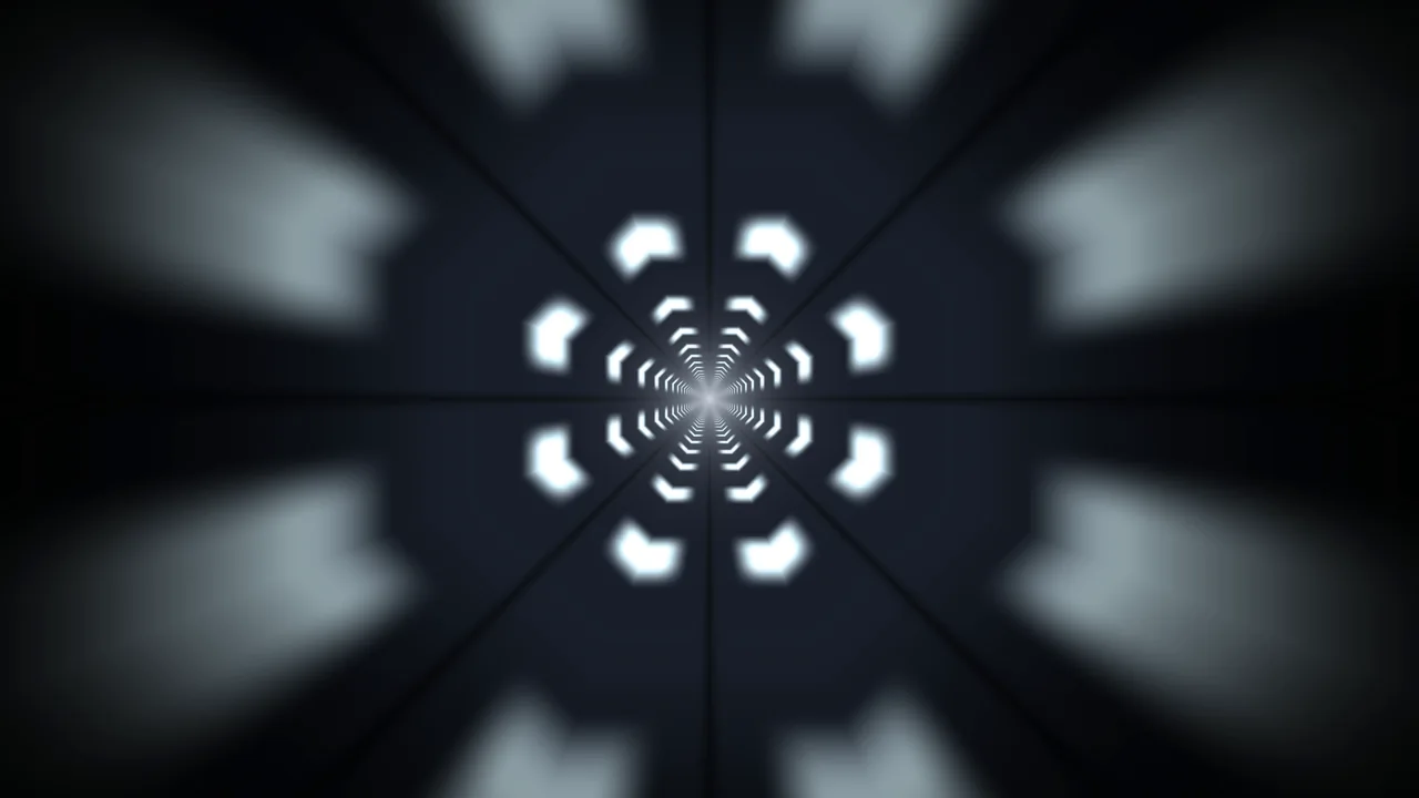 Centered Radial Light Tunnel 4K Wallpaper
