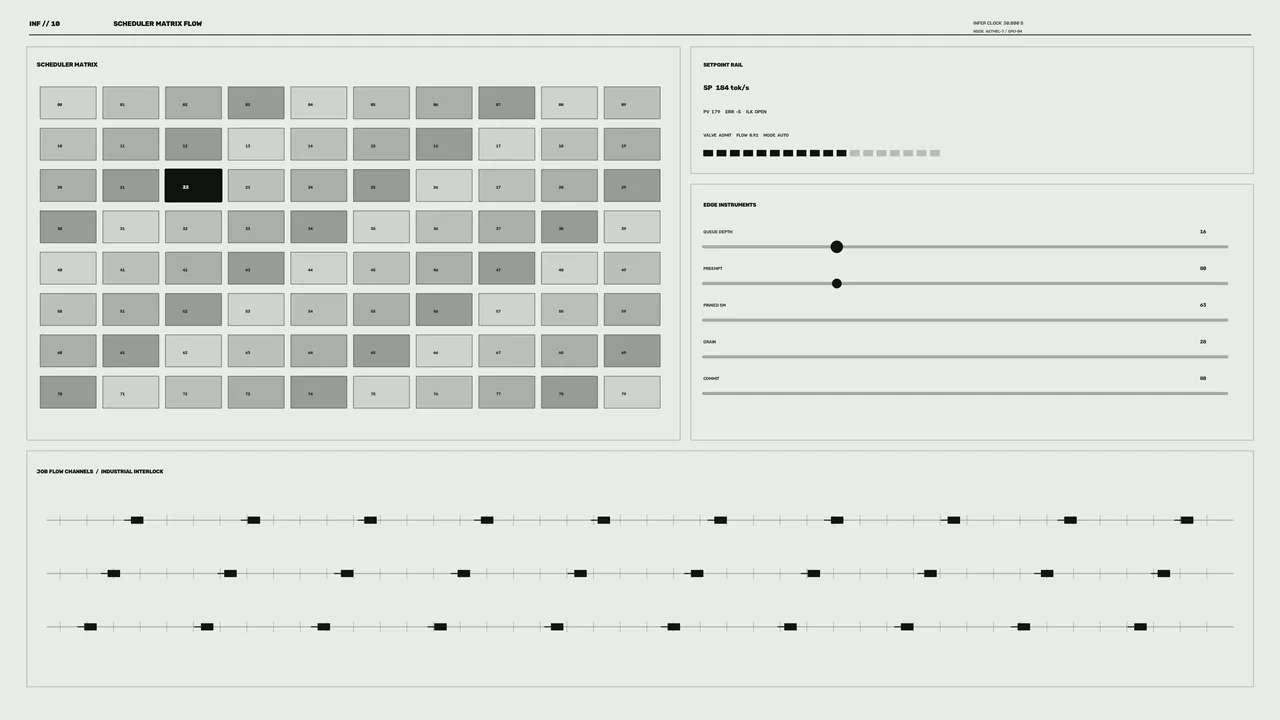 Futuristic Scheduler Matrix Telemetry HUD Dashboard 4K Wallpaper