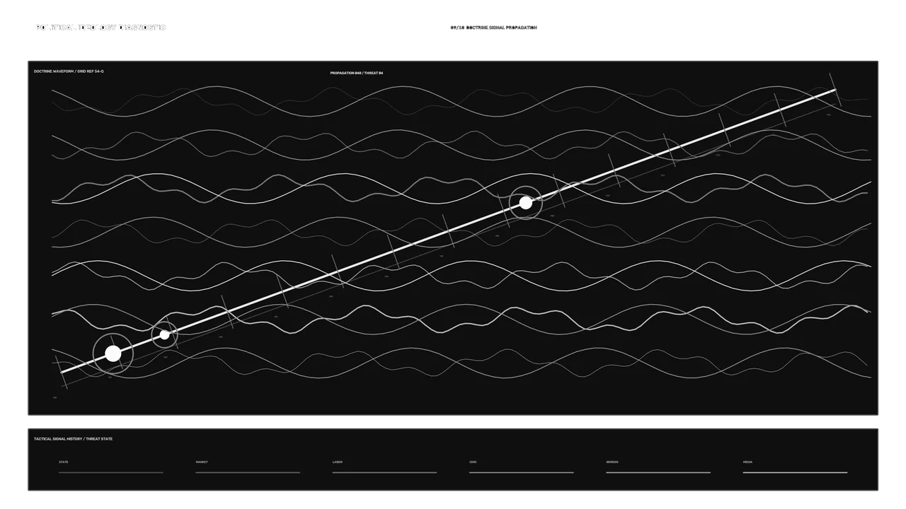 Monochrome Diagnostic Waveform HUD 4K Wallpaper