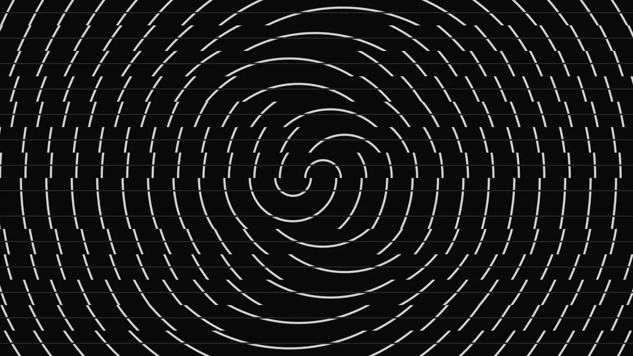 Monochrome Concentric Ring Scanner HUD Wallpaper