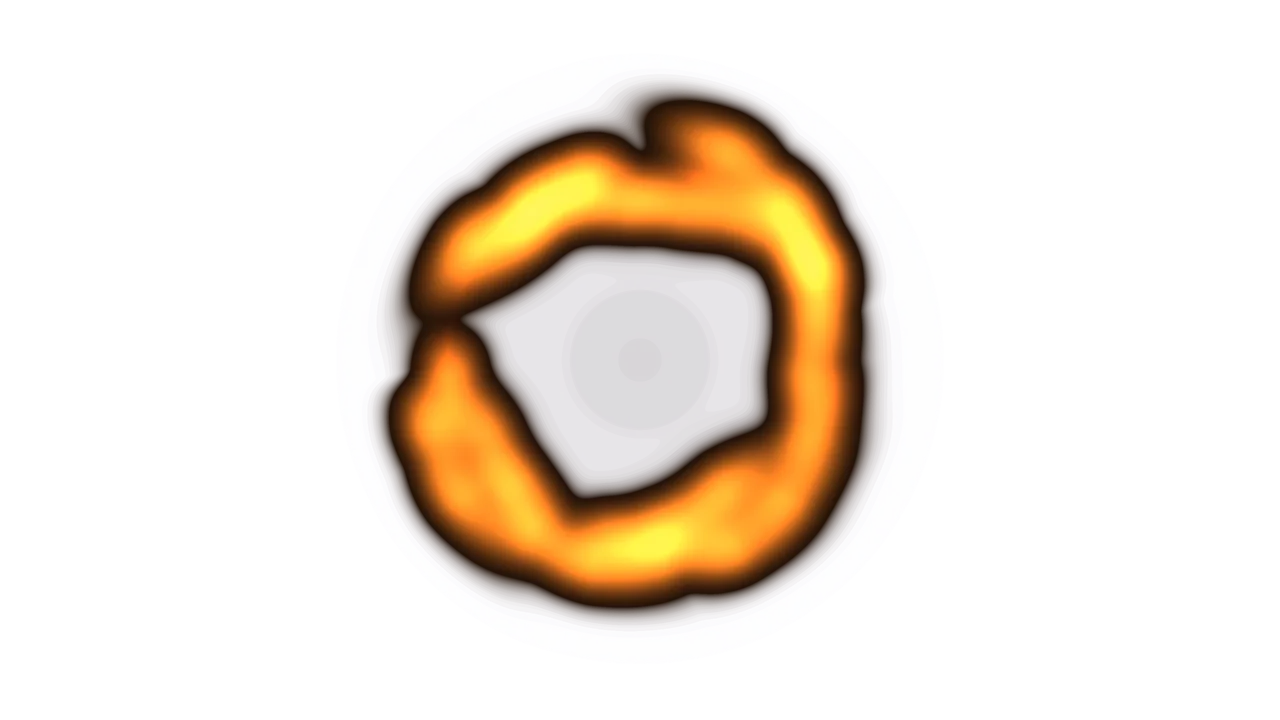 Glowing Orange Ring on Purple Orb 4K Wallpaper