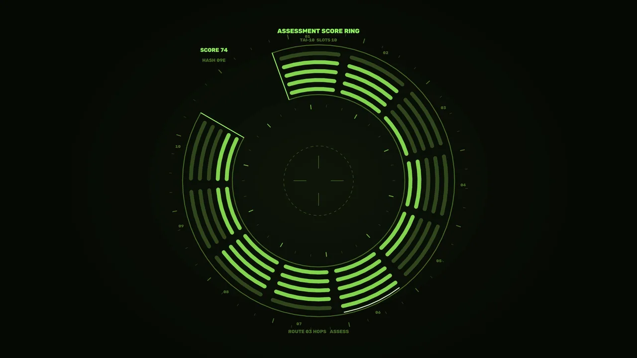 4K Sci-Fi Target Assessment Score Ring HUD Wallpaper