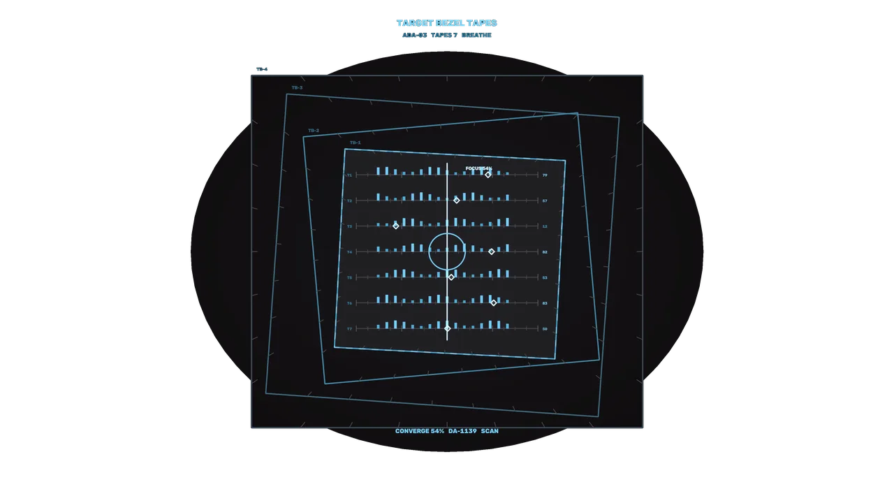 Data Analysis HUD with Bar Graphs and Nested Scanning Frames, 4K Sci-FiWallpaper
