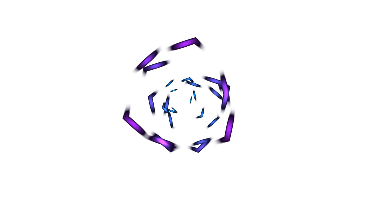 Electric Violet and Blue Hexagonal Ring 4K Wallpaper