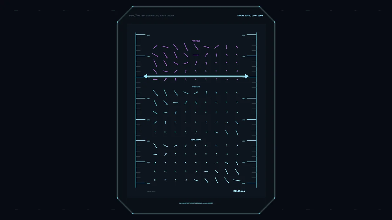Sci-Fi Signal Analysis Vector HUD 4K Wallpaper