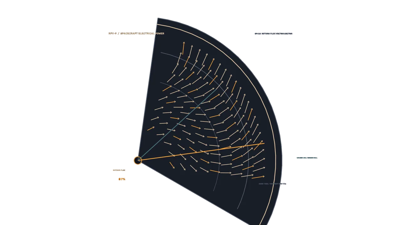 Spacecraft Electrical Power Vector HUD 4K Wallpaper