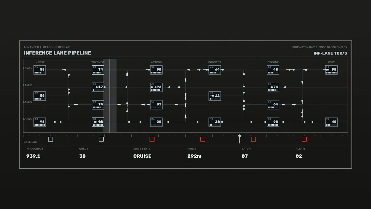Fictional Data Pipeline HUD Dashboard 4K Wallpaper