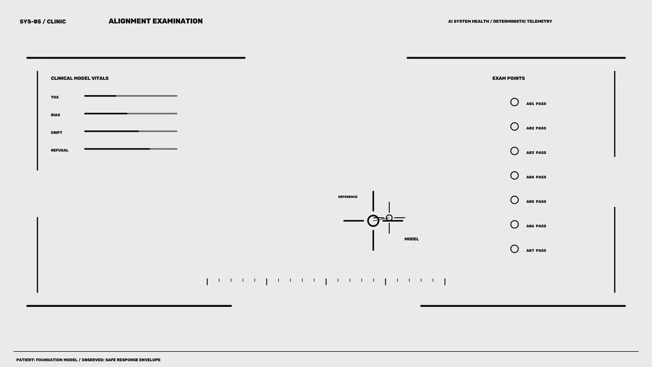 Clinical Alignment Examination HUD 4K Sci-Fi Wallpaper