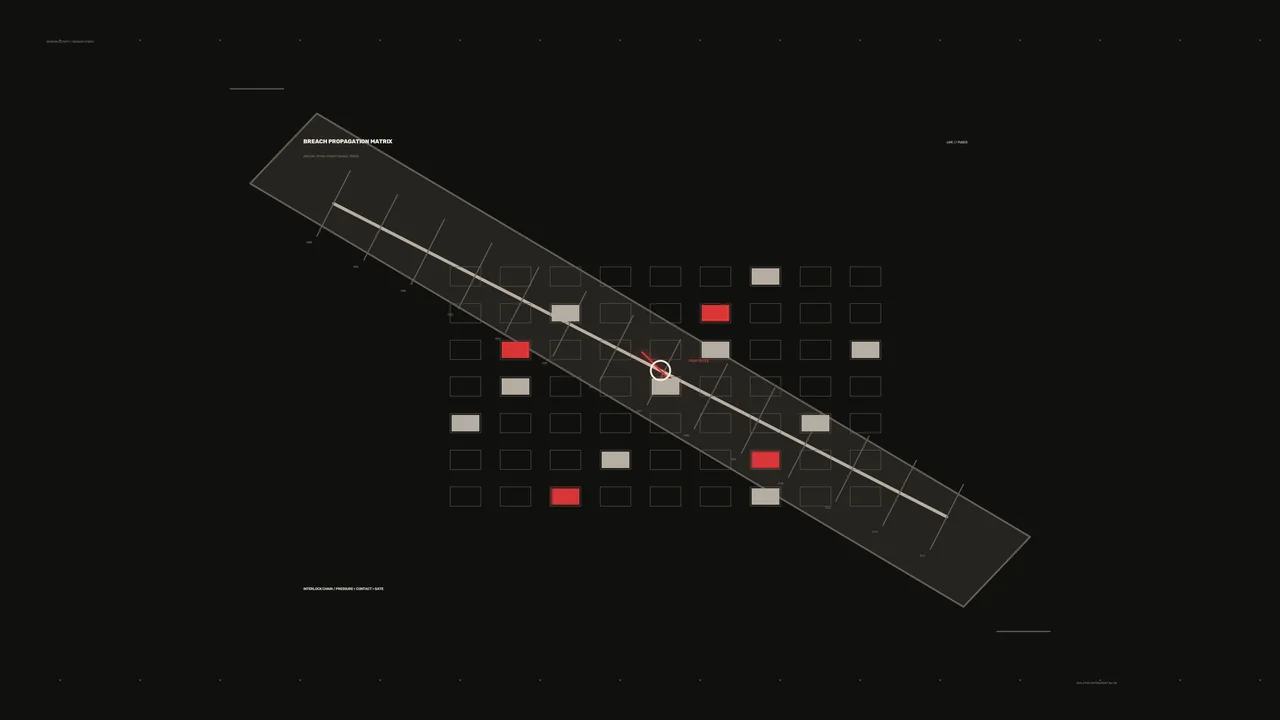 Fictional Border Activity Tracking HUD with Breach Propagation Matrix, 4K