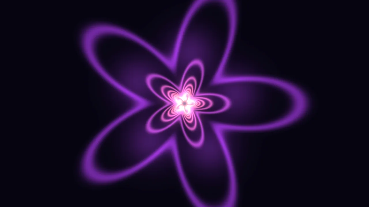 Glowing Purple Concentric Petal Light UHD Wallpaper