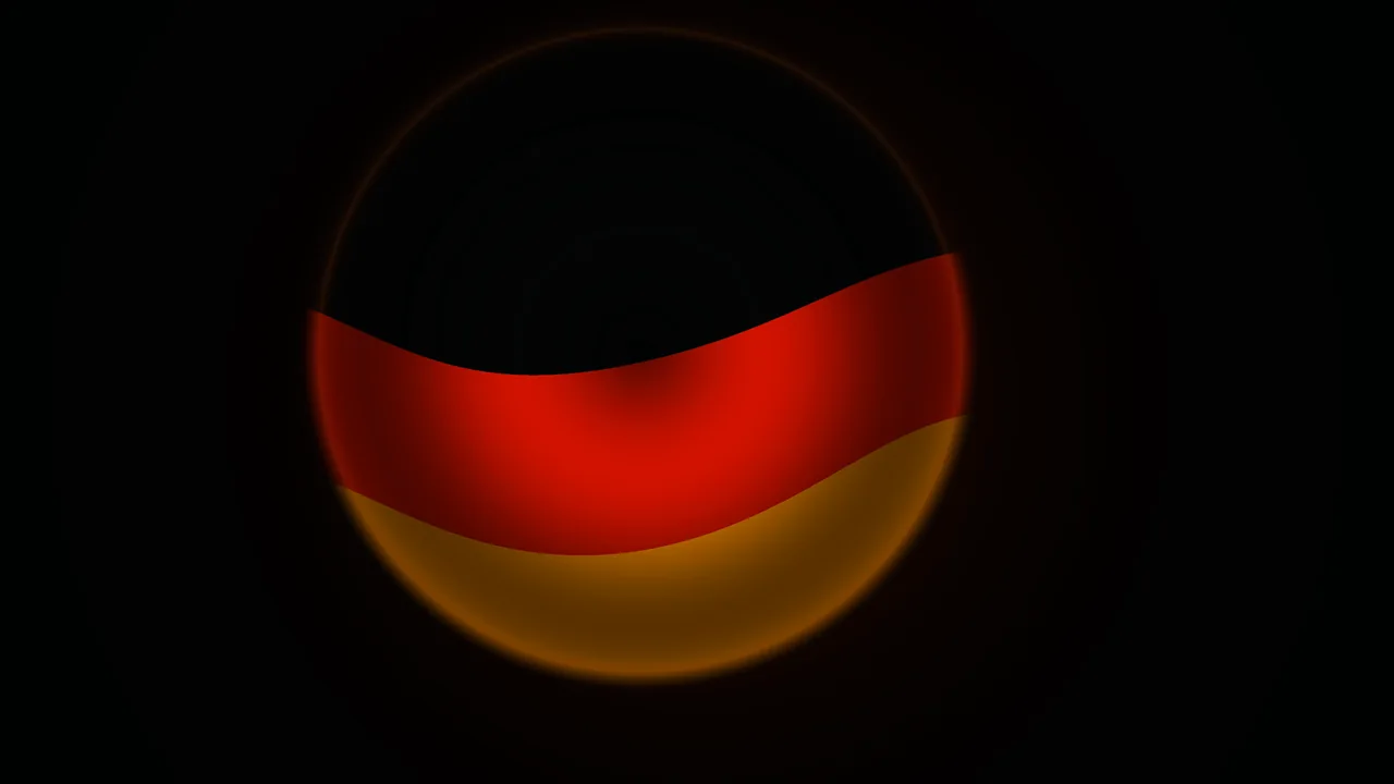 German Flag Colors Wave Sphere Wallpaper