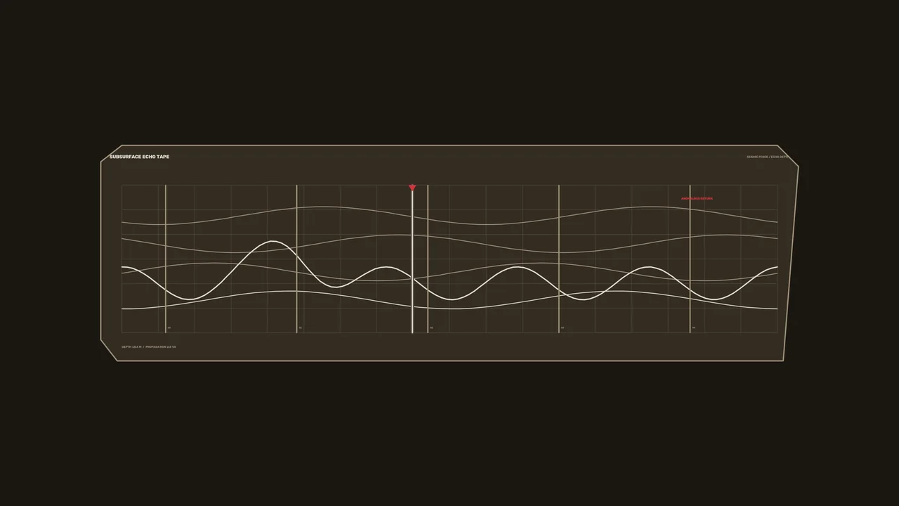 Subsurface Echo Telemetry HUD Waveform Display 4K Wallpaper