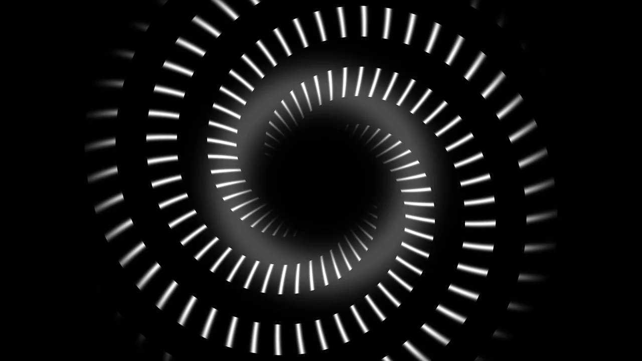 Monochrome Radial Scanner HUD — 4K Wallpaper