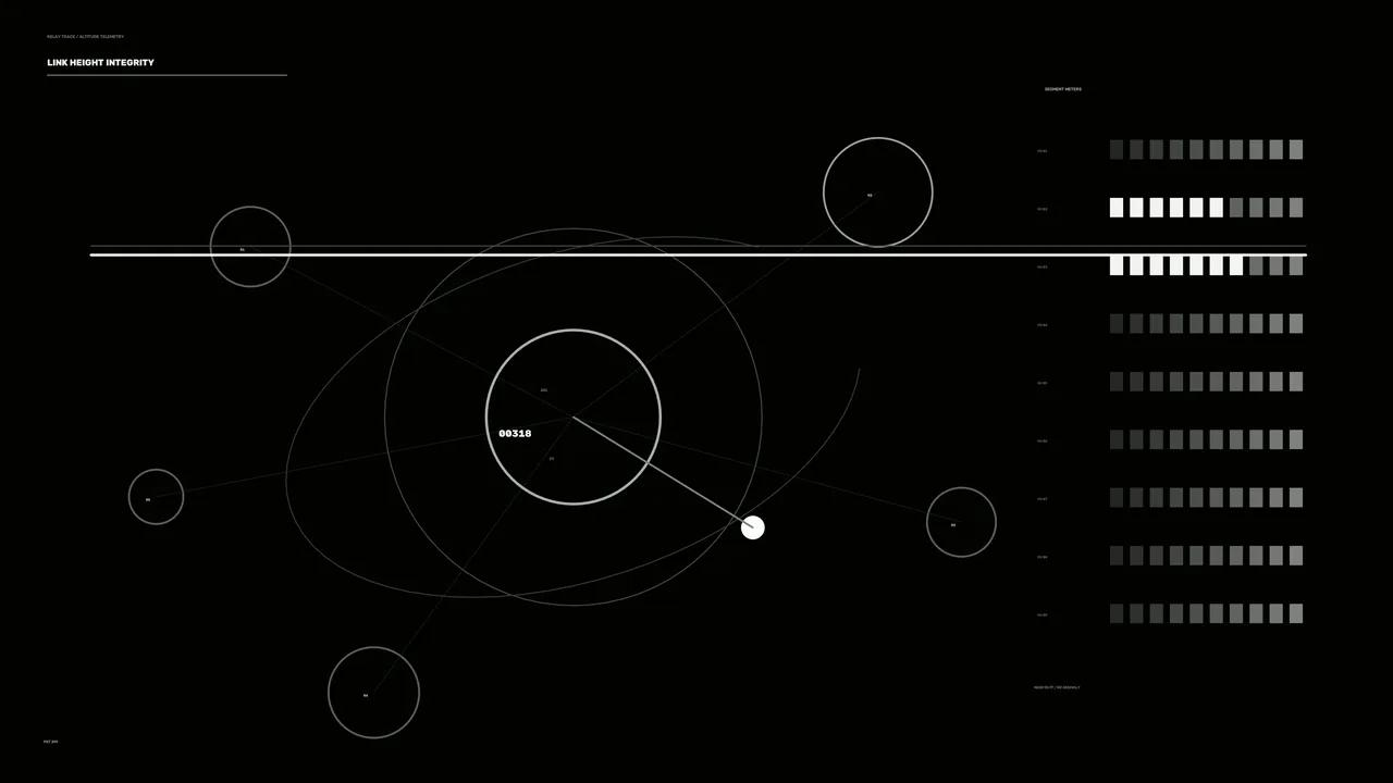 Drone Altitude Telemetry HUD with Circular Scanner, 4K Sci-Fi Wallpaper