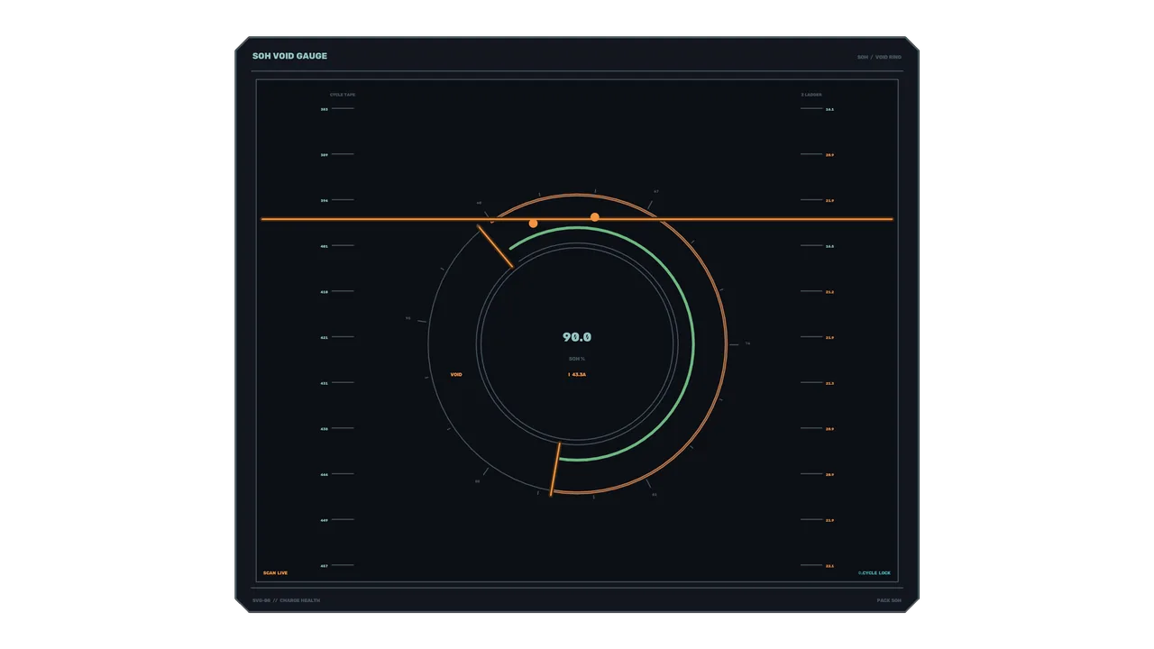 Battery Charging Health HUD 4K Sci-Fi Wallpaper