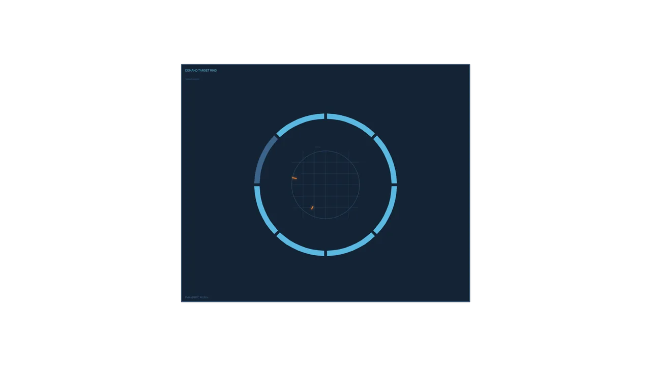 Futuristic Circular Targeting HUD Interface Wallpaper