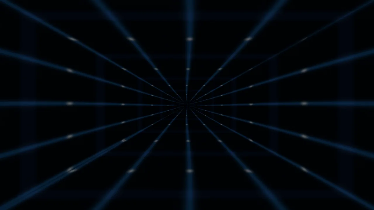 Blue Radial Grid 4K Wallpaper