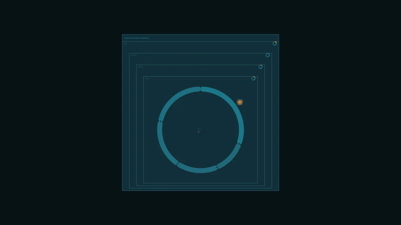 Energy Telemetry Circular Gauge HUD 4K Wallpaper