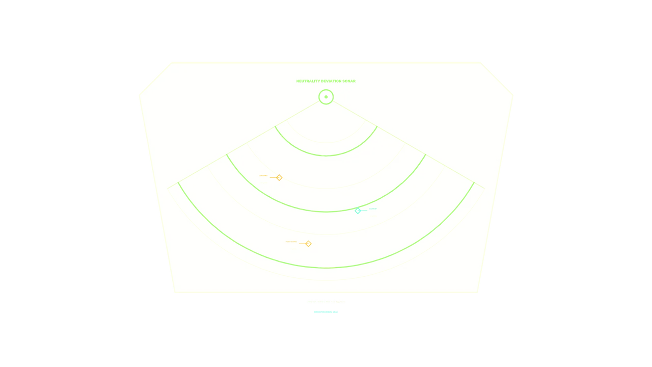 Futuristic Radar-Style HUD with Concentric Range Arcs
