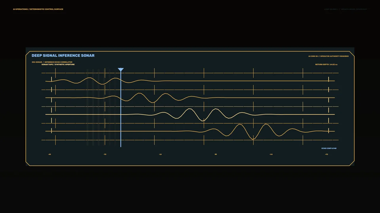 Deep Signal Sonar HUD Waveform Display 4K Sci-Fi Wallpaper