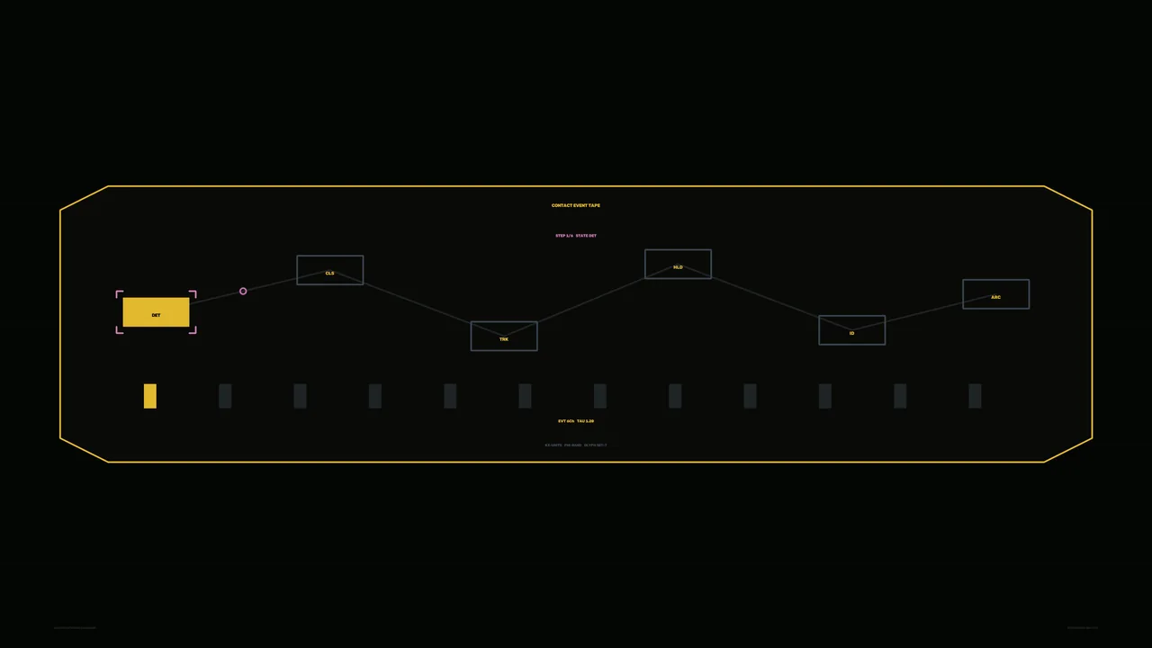 Network Tracking HUD with Connected Telemetry Nodes