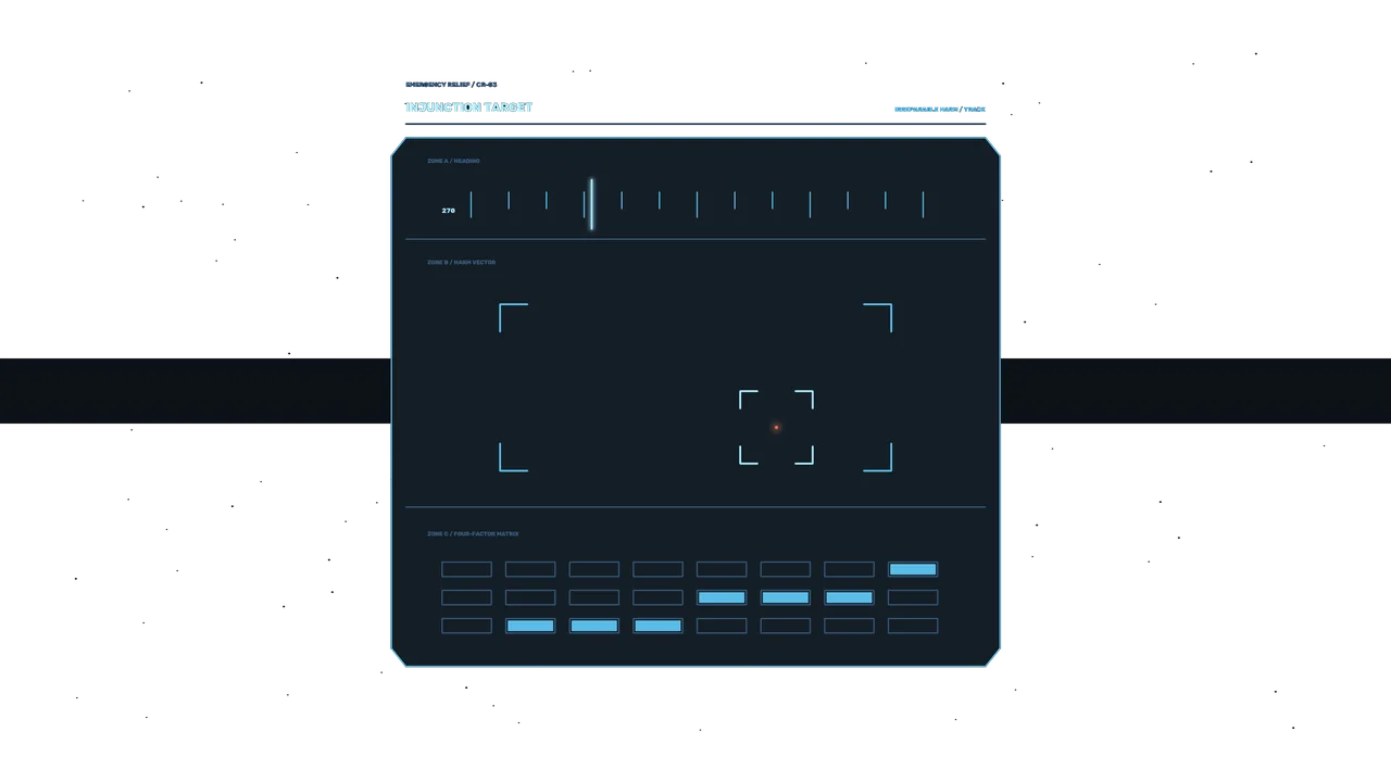 Futuristic Target Tracking HUD Dashboard with Cyan Telemetry