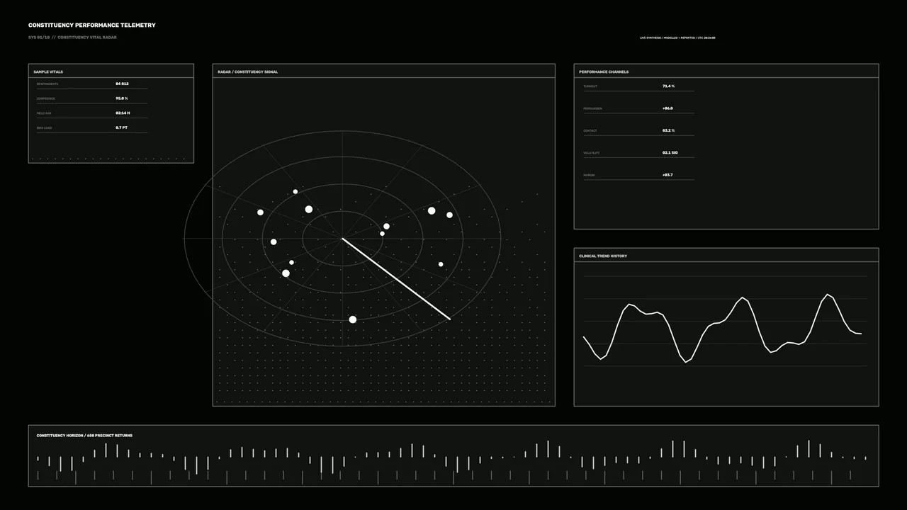 Sci-Fi Performance Telemetry HUD Dashboard 4K Wallpaper