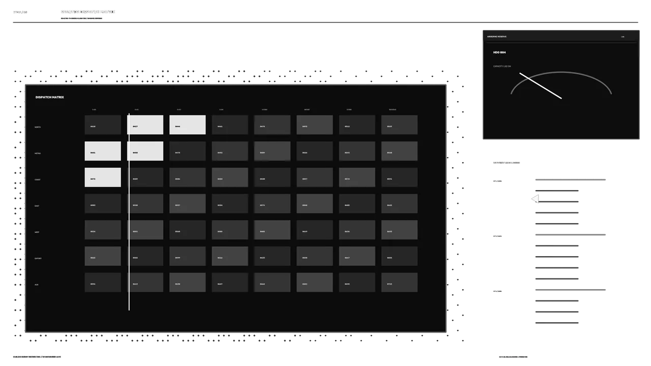 Reactor Dispatch Matrix Energy Monitoring HUD 4K Wallpaper