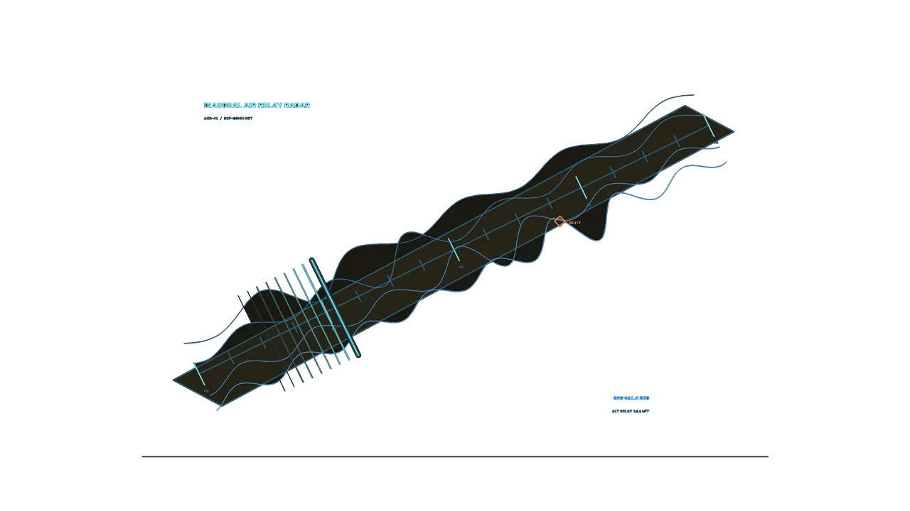 Diagonal Radar Telemetry HUD 4K Sci-Fi Wallpaper