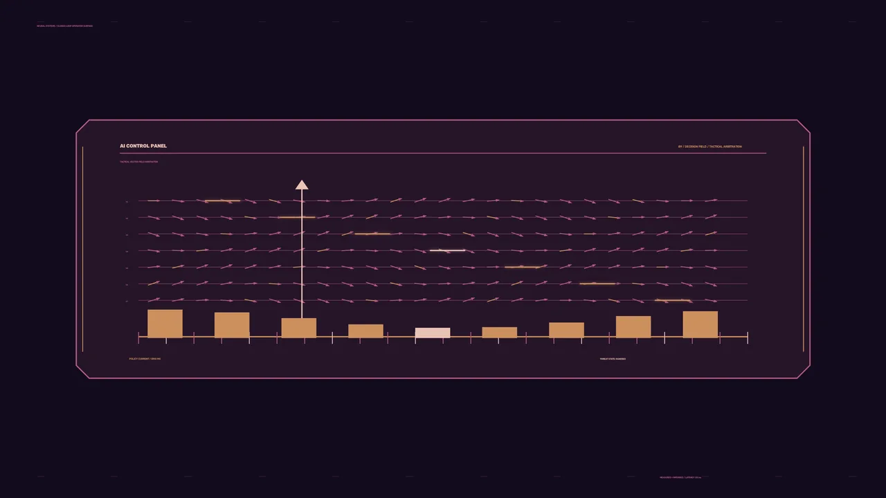 4K Sci-Fi Telemetry Control Panel HUD Wallpaper