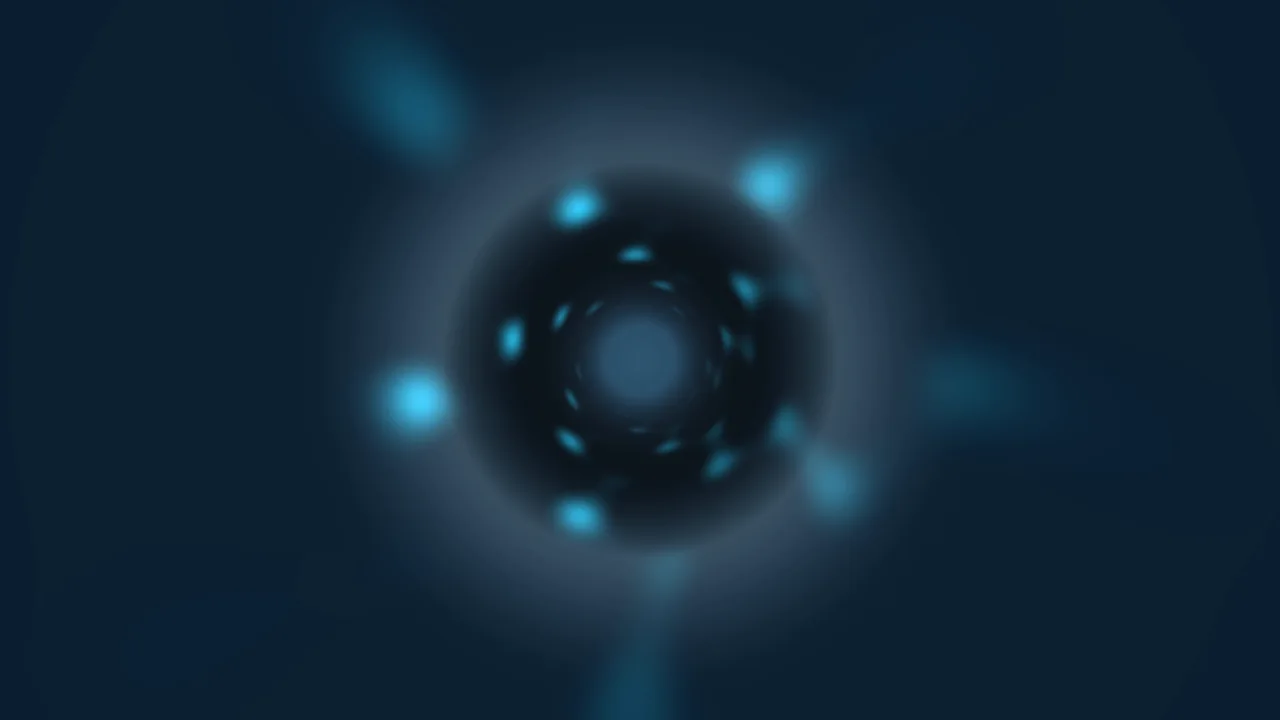 Abstract Cyan Light Vortex 4K Wallpaper